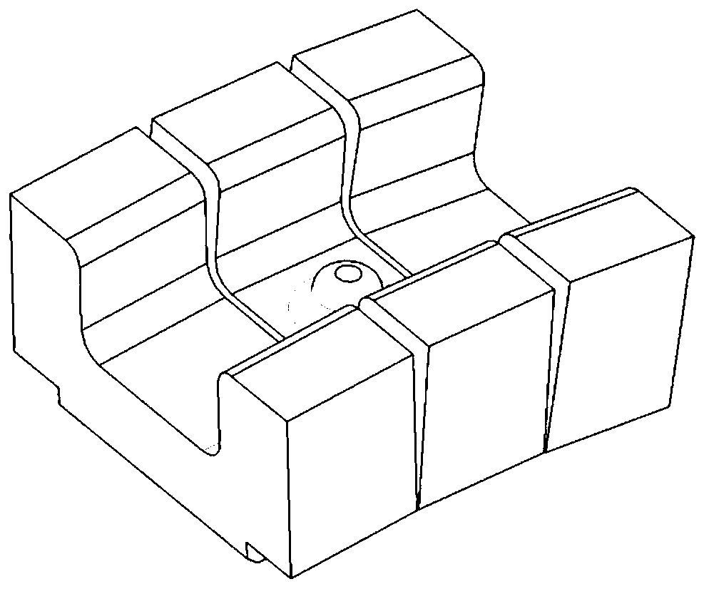 Mold for evaluating convex-feature roll punching forming limit and measuring method of mold