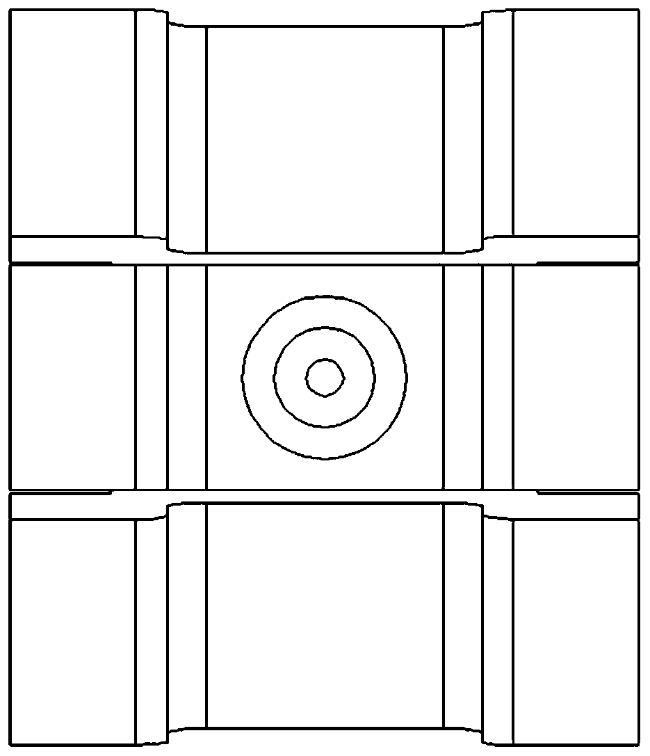 Mold for evaluating convex-feature roll punching forming limit and measuring method of mold