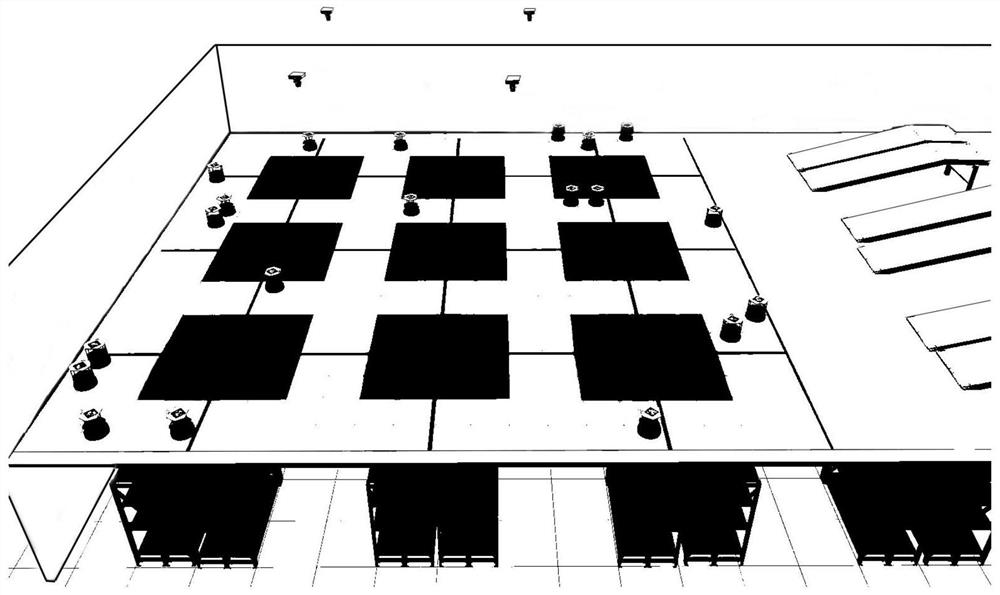 Multi-warehouse AGV tracking method based on global vision