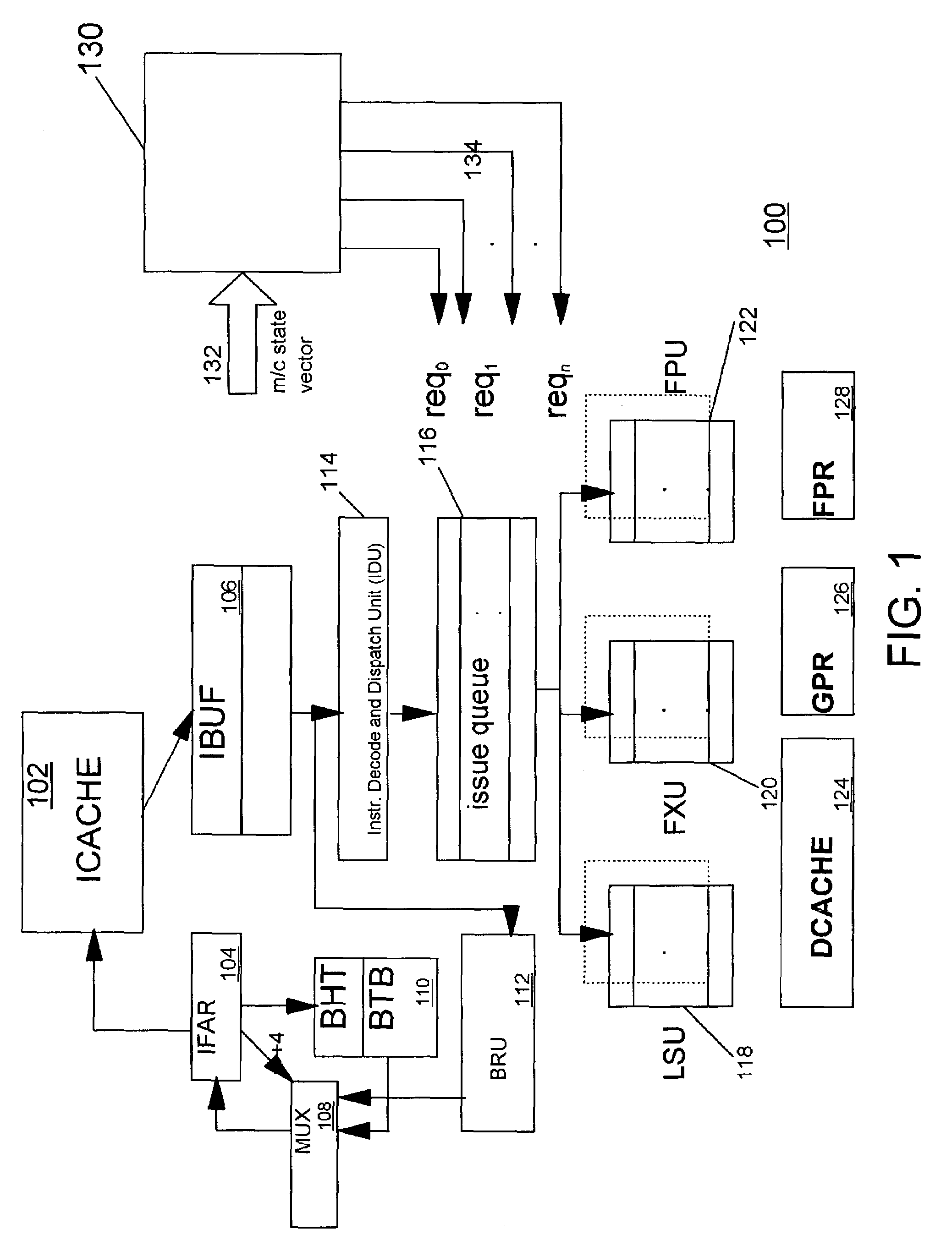 Processor with low overhead predictive supply voltage gating for leakage power reduction