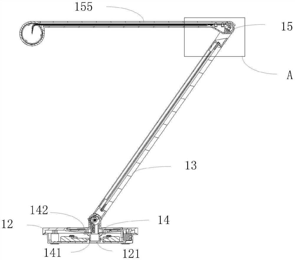 Omni-directional rotation adjusting type table lamp