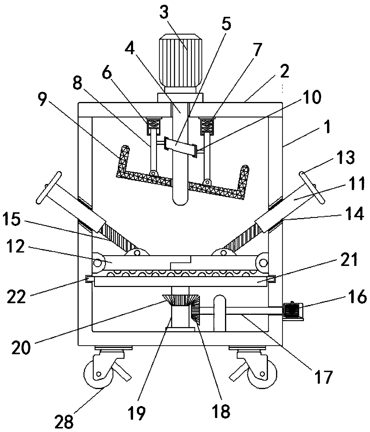 Rolling device for producing tea leaves and application method of rolling device