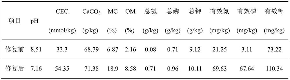 A sandy soil remediation agent in mining area and its preparation method and application method