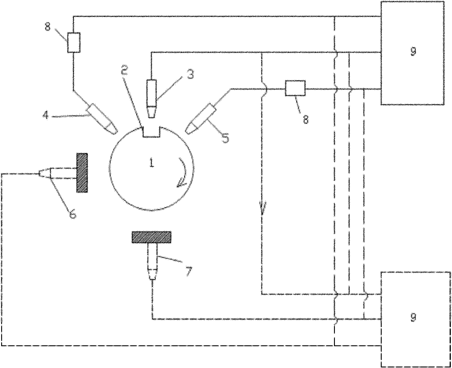 Phase difference aided diagnosis method for shafting vibration of turbo generator unit and system thereof