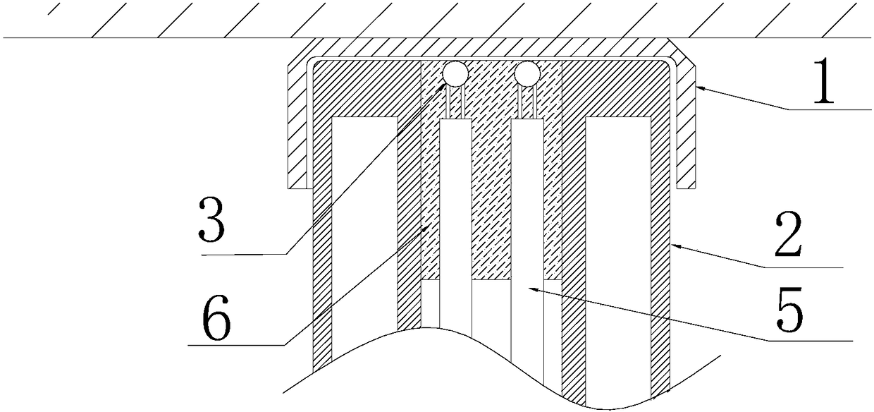 Contact type temperature sensor applied to surface mounting