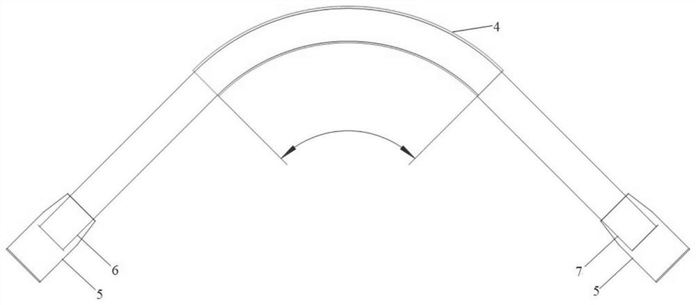 Experimental device for simulating bending fatigue of marine flexible hose