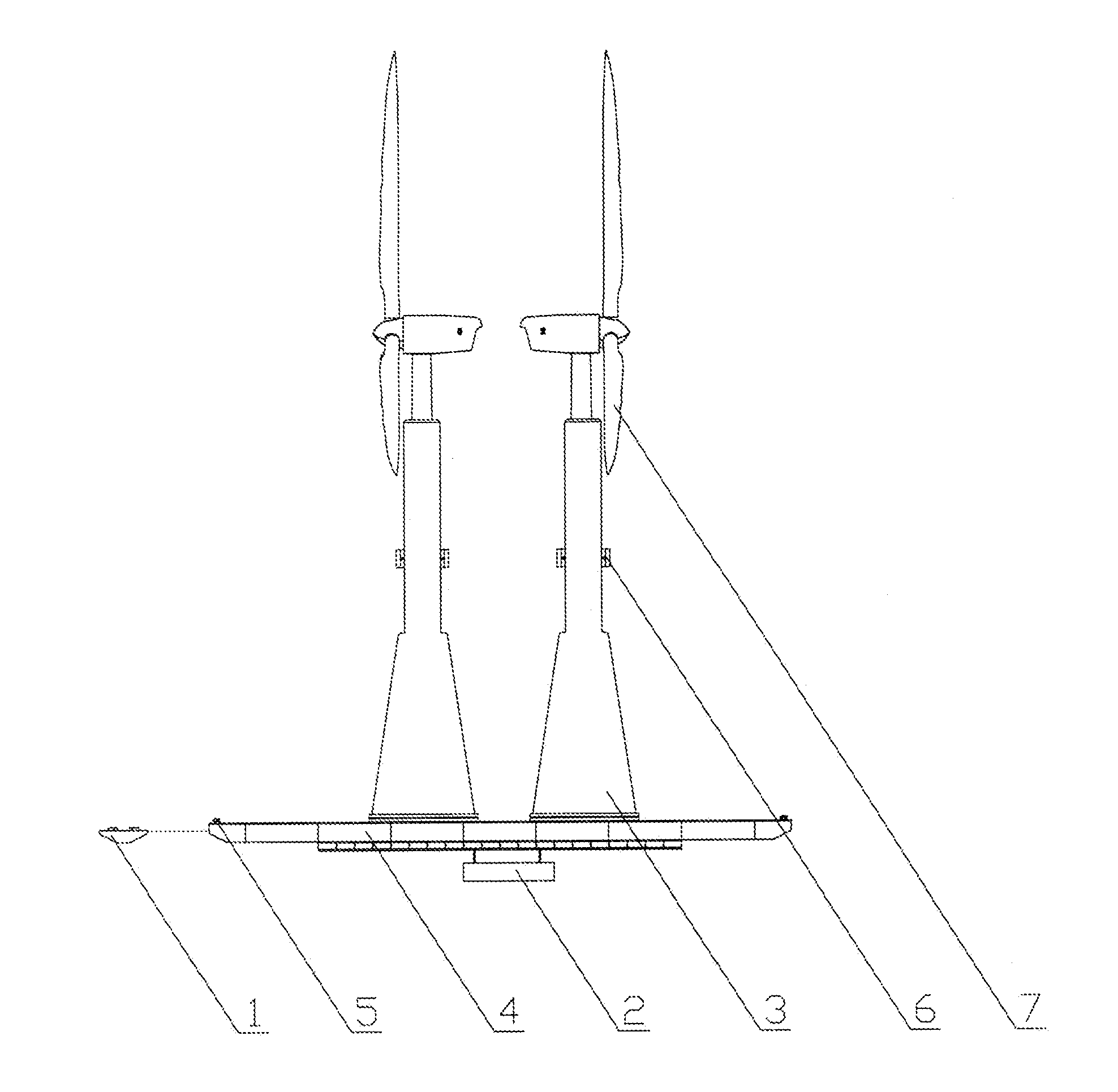 Wind turbine installation vessel and a gravity center adjustment device thereof