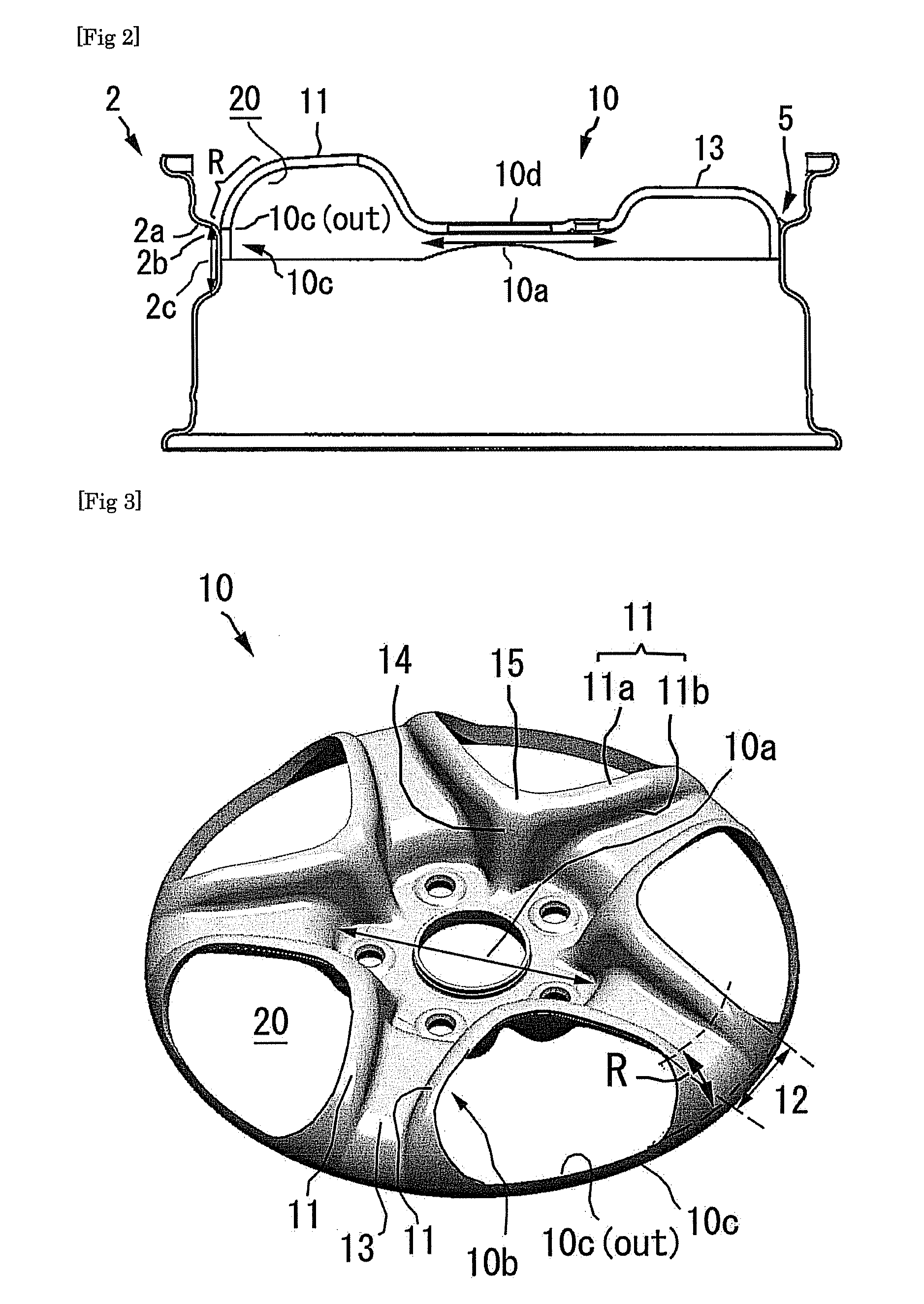 Wheel for vehicle