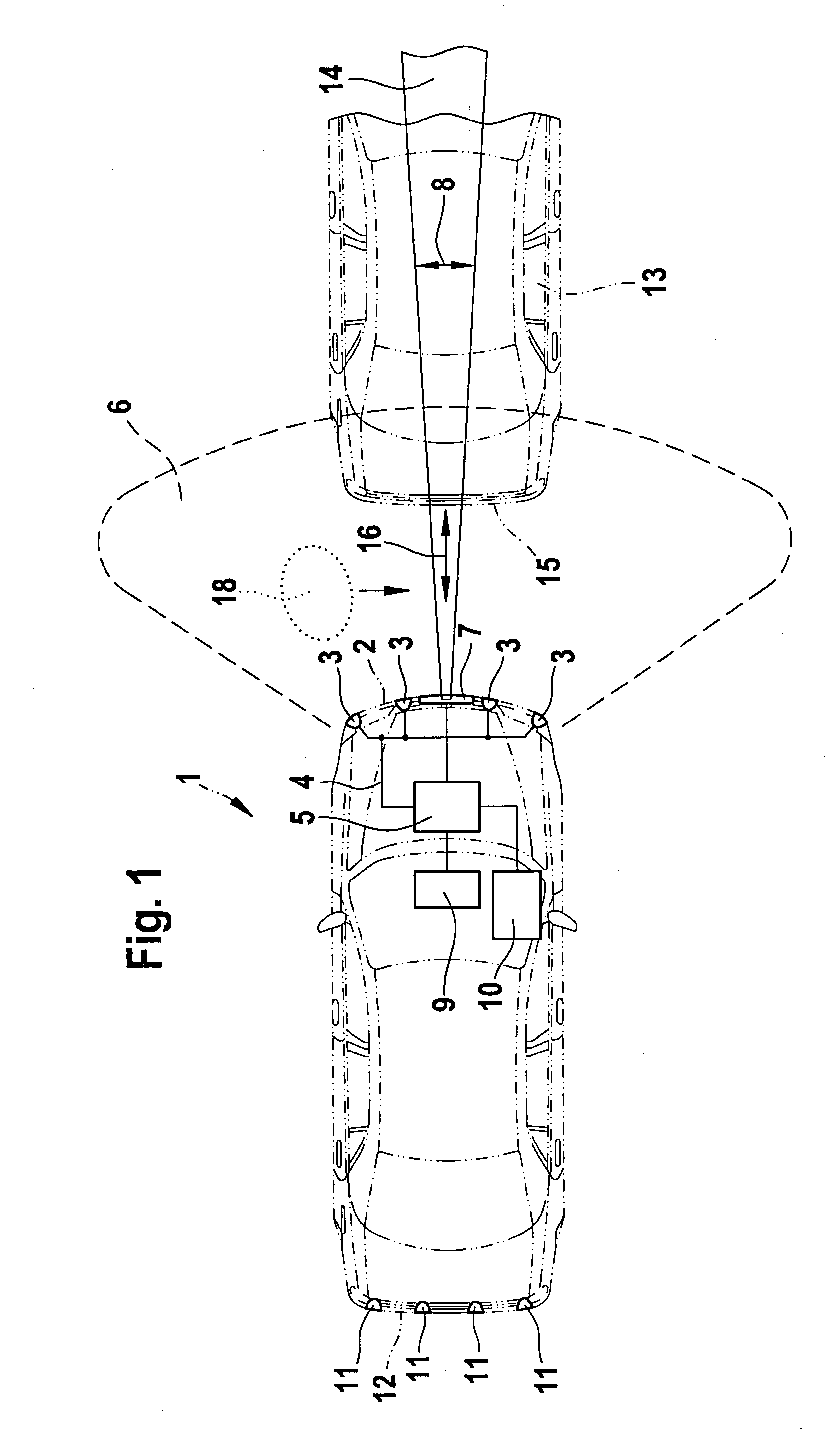 Distance Measuring Device and Method for Testing the Operation of a Distance Measuring System