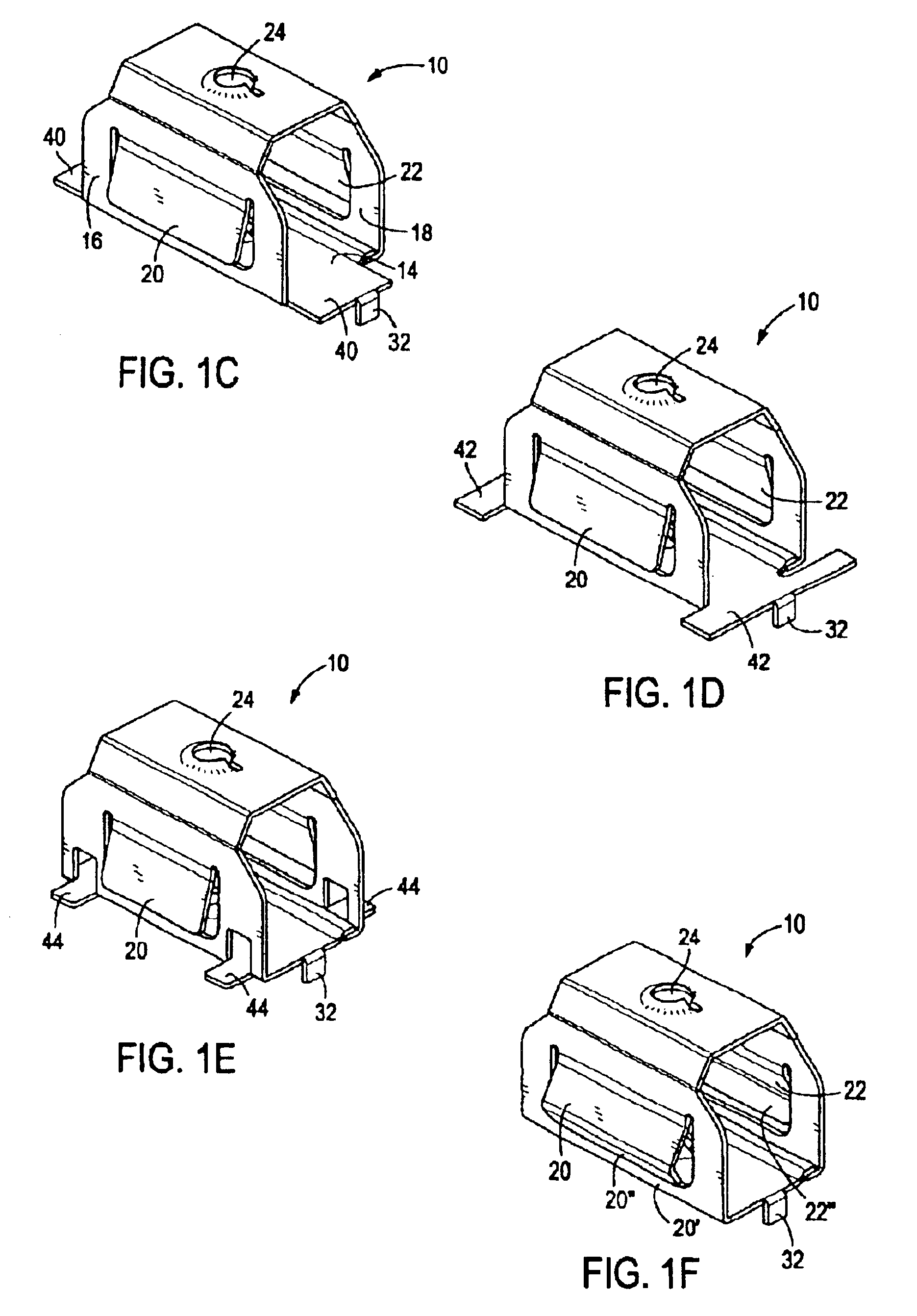 Folded sheet metal fastener