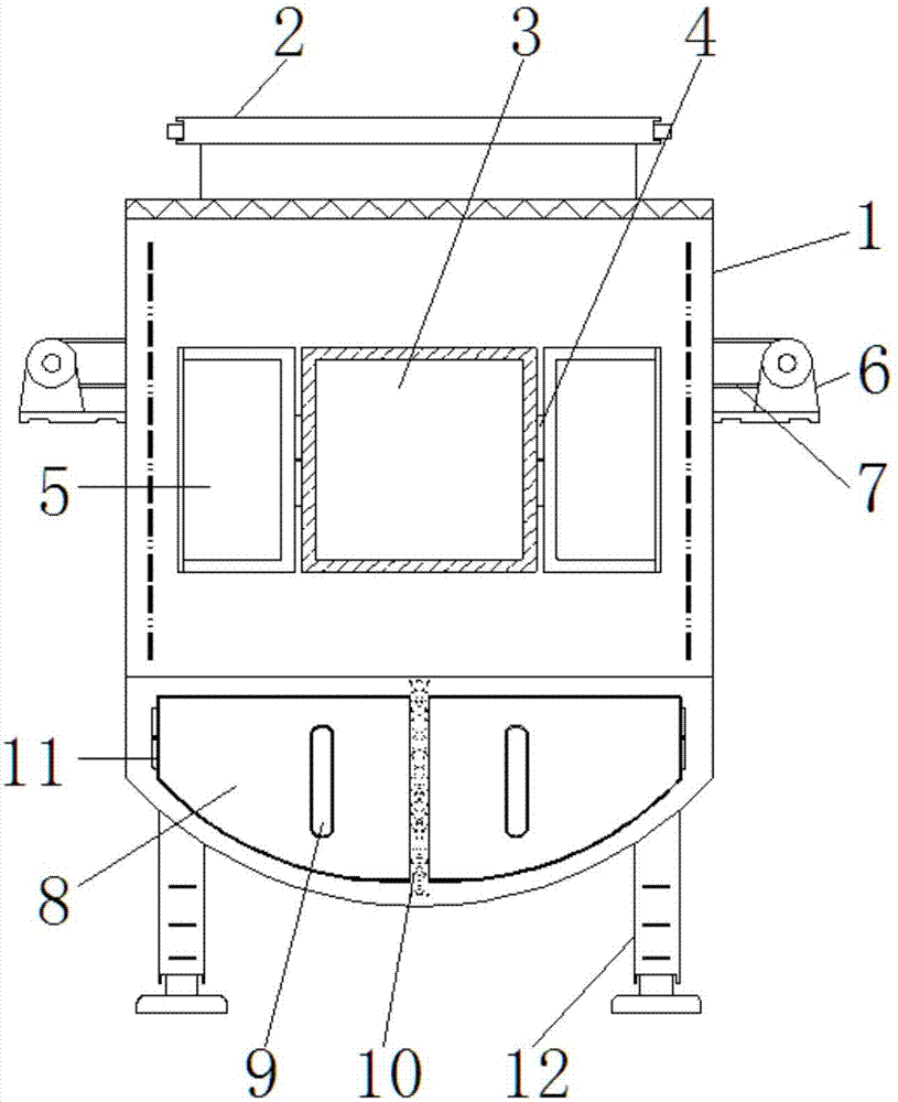 Melting furnace for aluminum alloy