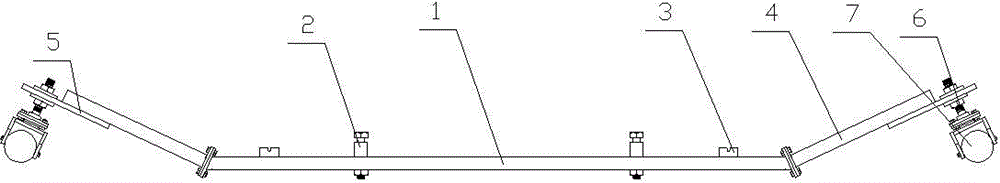 Anti-rollover device used for high-speed driving maneuverability test and anti-locking test for car