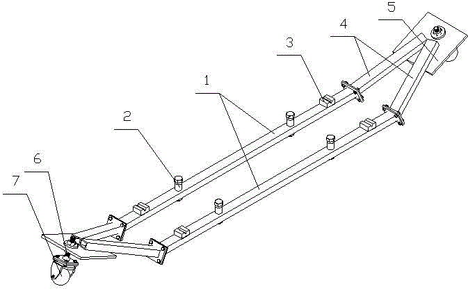 Anti-rollover device used for high-speed driving maneuverability test and anti-locking test for car