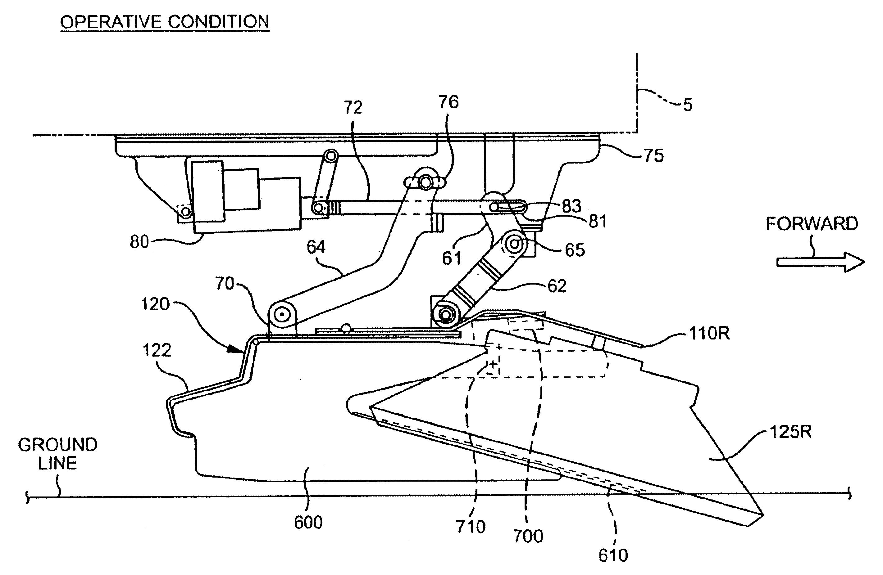 Suspension device for floor maintenance appliance