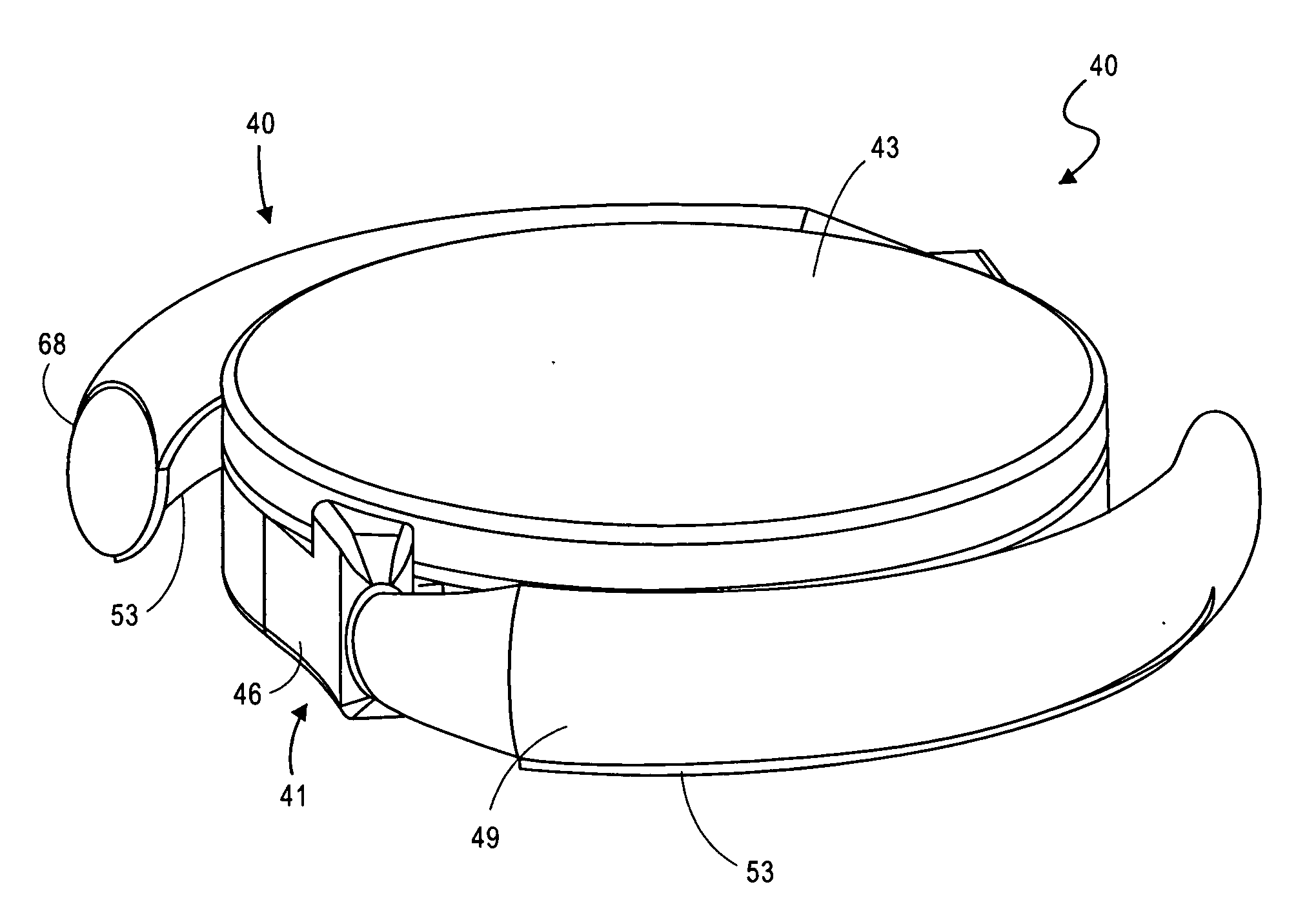 Accommodating intraocular lens system having circumferential haptic support and method