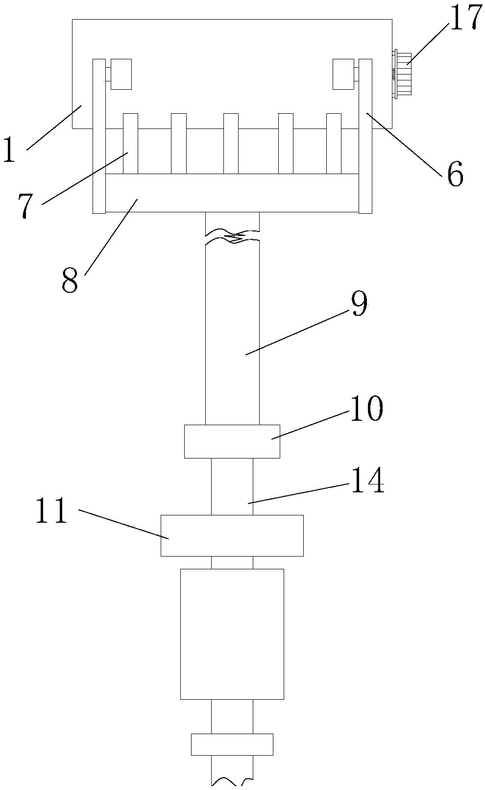 Cleaning device for cotton dust on walls of textile workshop