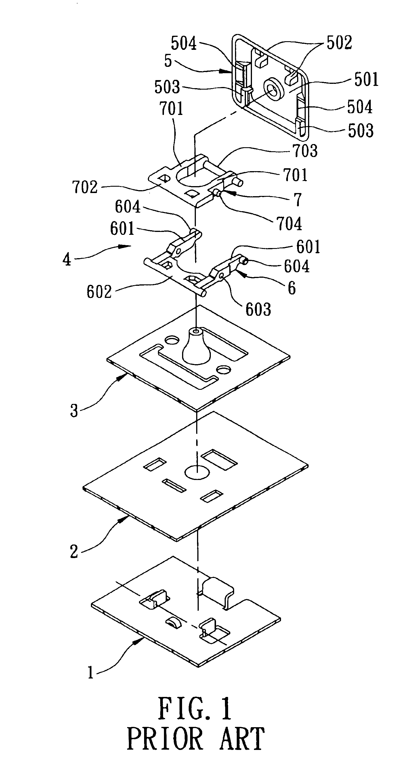 Key switch device having high drawability