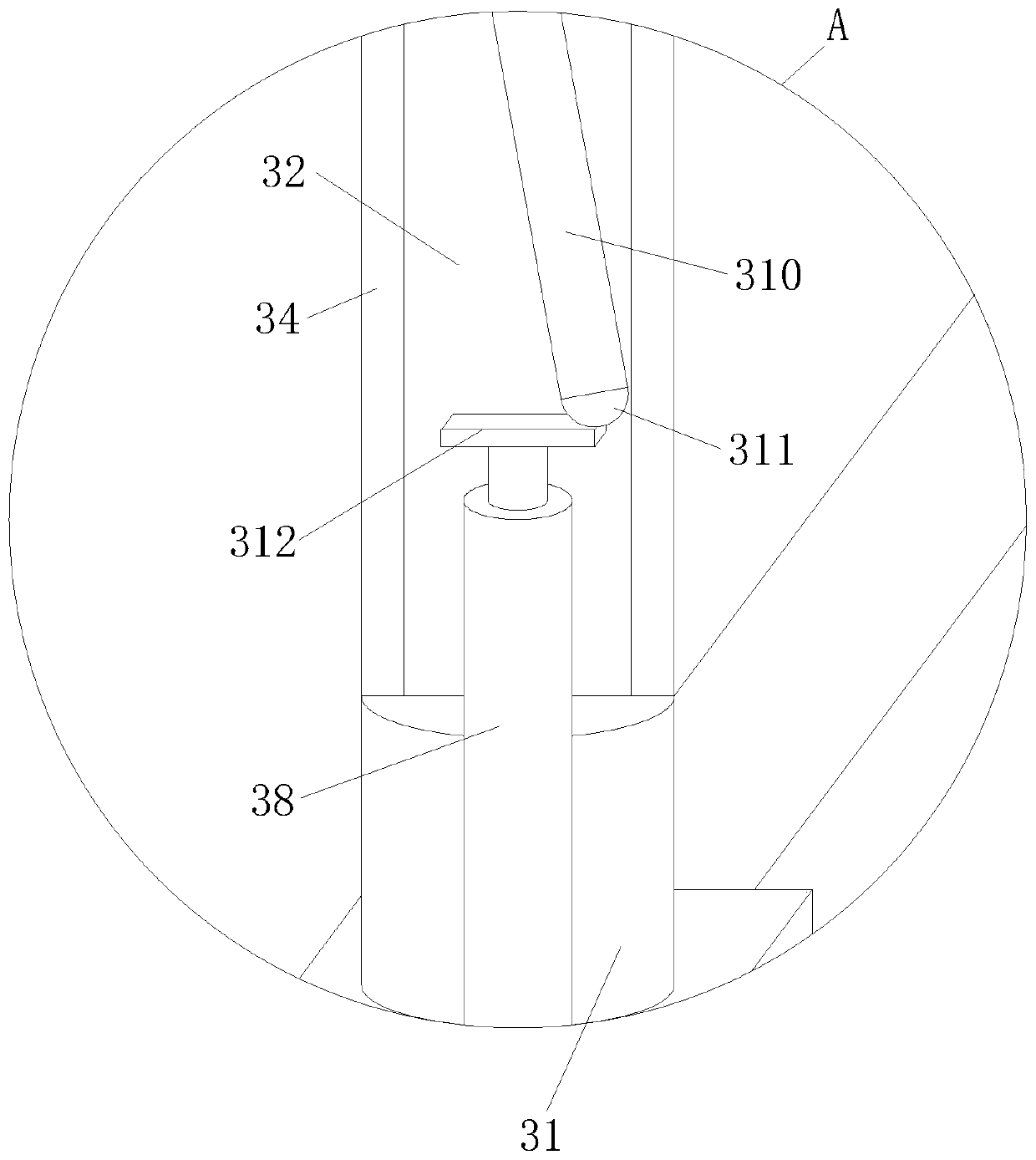 Roof concentrating photovoltaic power generation device