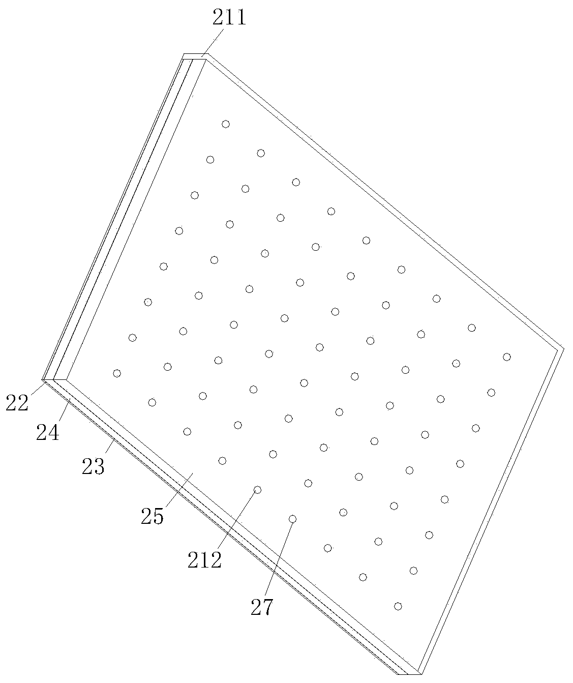 Roof concentrating photovoltaic power generation device