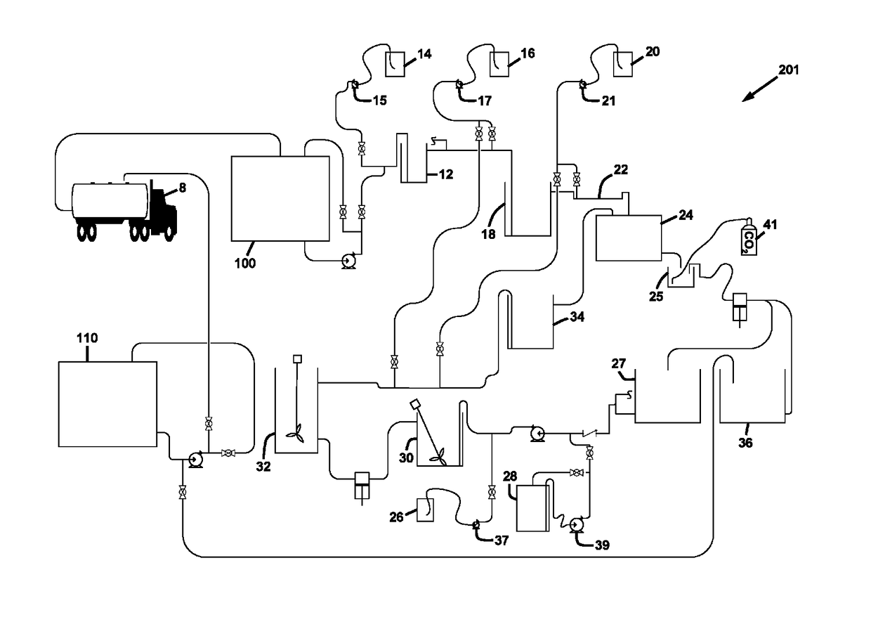 Method for treating fracture water for removal of contaminants at a wellhead