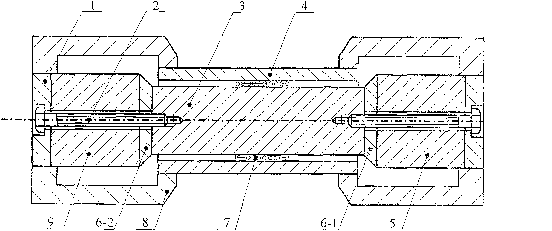 Two magnetic route structure of large-stroke electromagnetic vibration