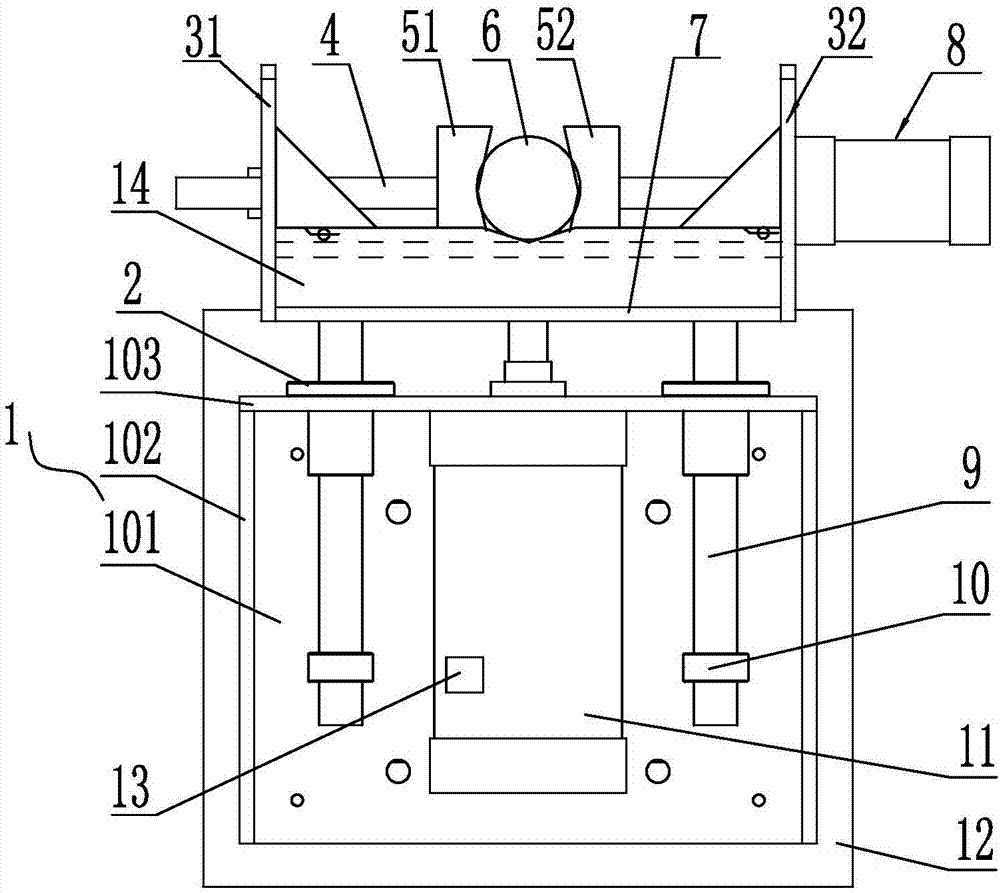 Lifting type centering clamping device and clamping method thereof