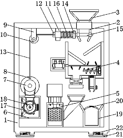 Quantitative cleaning vibrating disinfecting device for bioexperiment