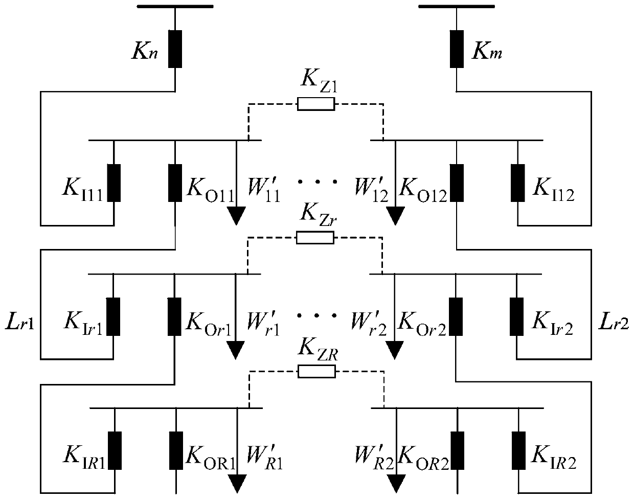 Line-to-meter topology anomaly identification method for double-shot cable distribution network wiring method