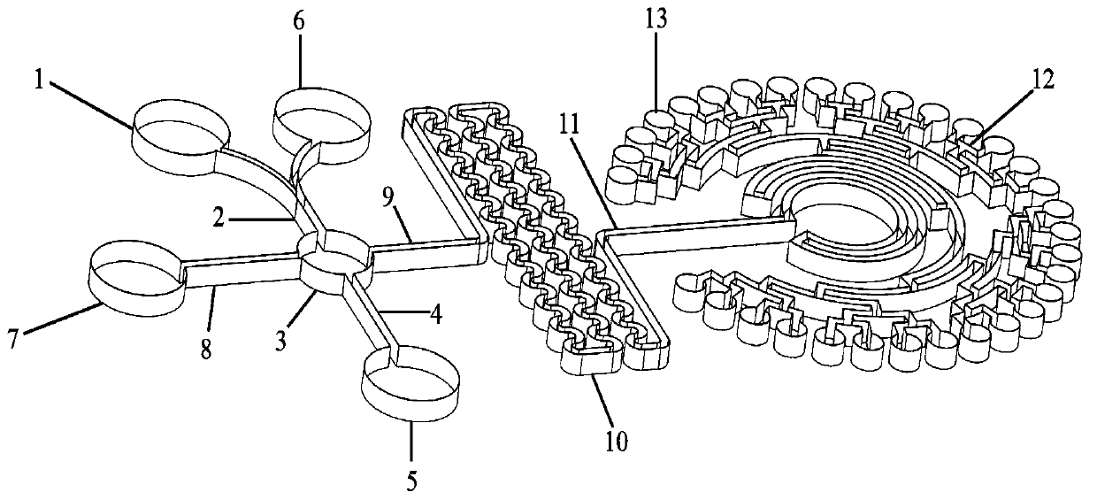 Virus detection system and micro-fluidic chip thereof