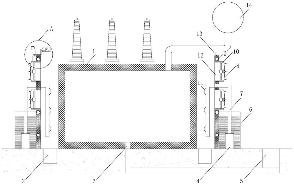 Fire extinguishing system for main transformer