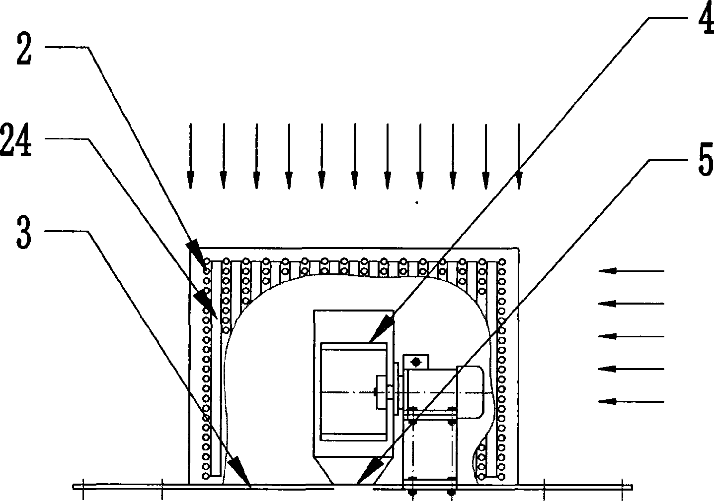 Floating multi-layer deep water oxygen increasing machine