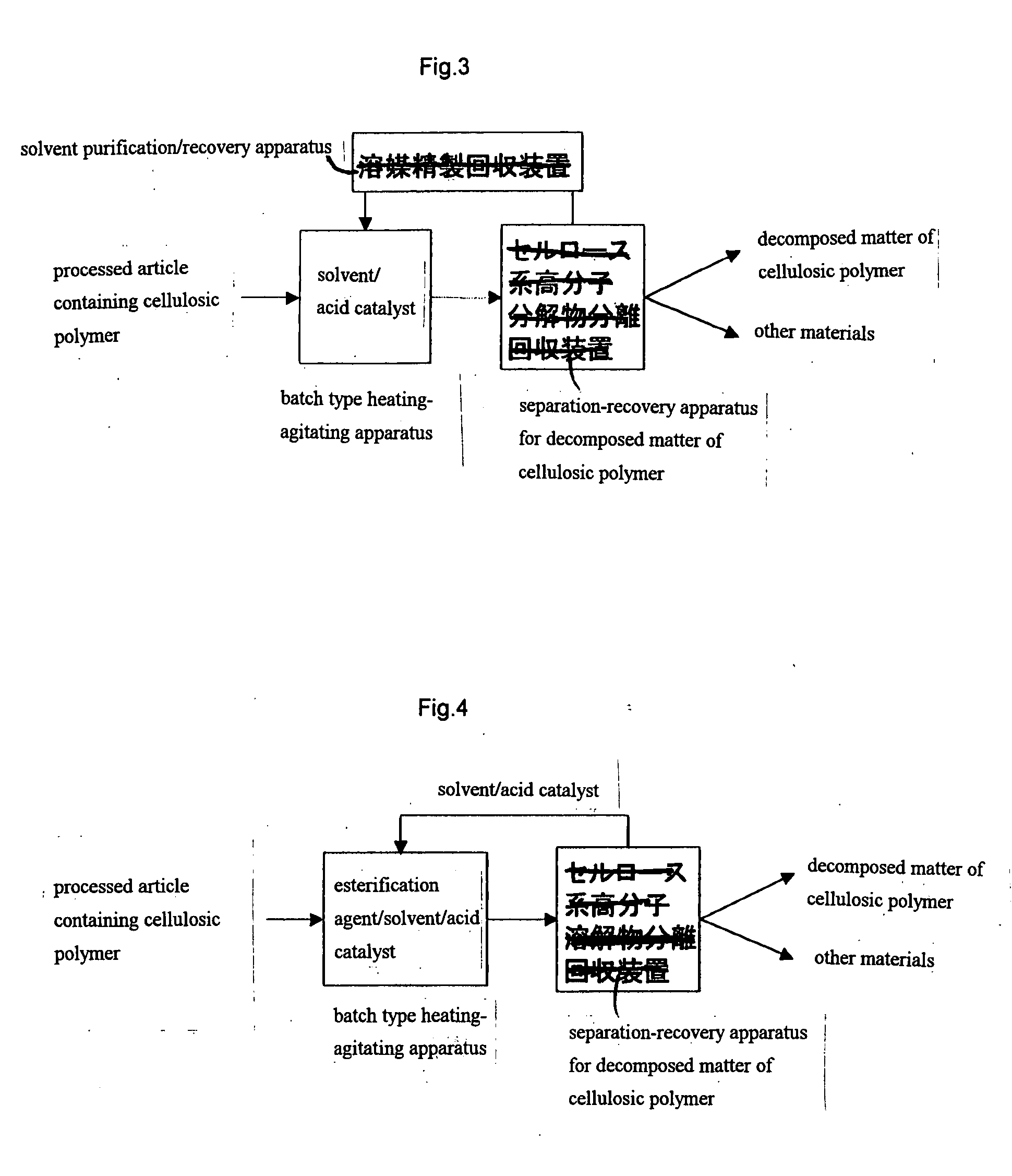 Method for Selective Separation of Cellulosic Polymer and Apparatus Therefor