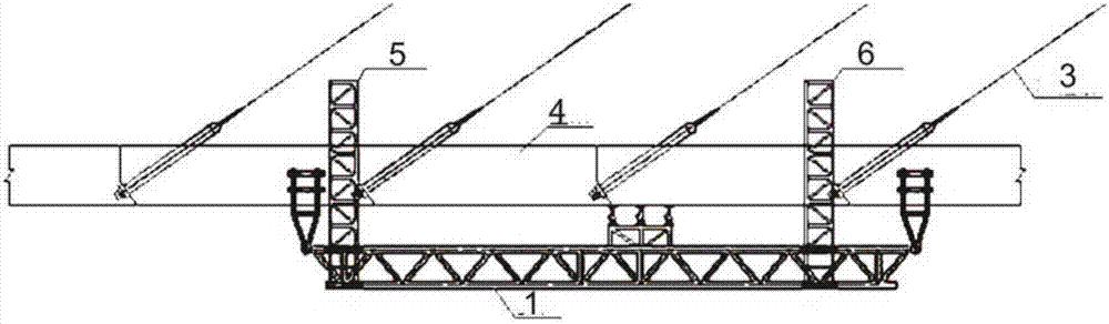 Advancing compensation type cable-stayed bridge overall cable-replacement equipment and cable-replacement method using equipment