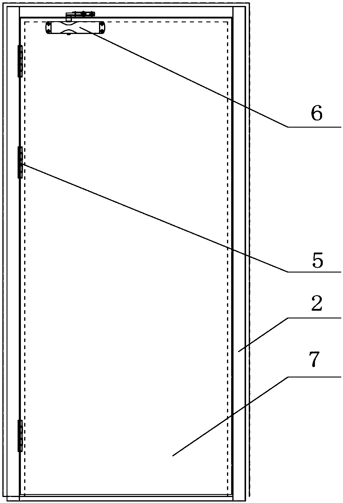 Composite tunnel fireproof door, fireproof door system and preparation method