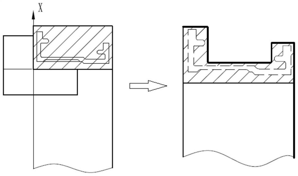 Thin-wall sealing ring machining system and machining method