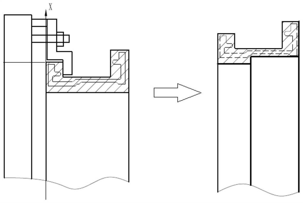 Thin-wall sealing ring machining system and machining method