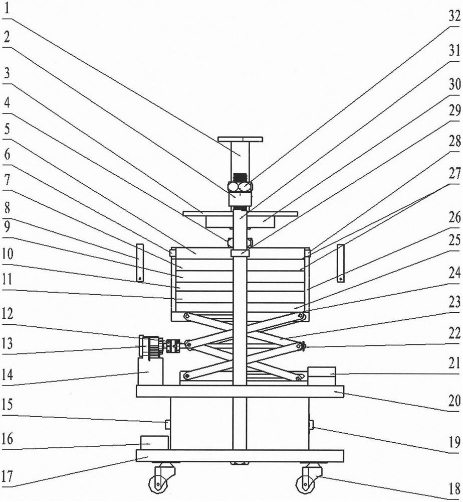 Lifting type heat conductivity coefficient testing instrument of constant-temperature water tank