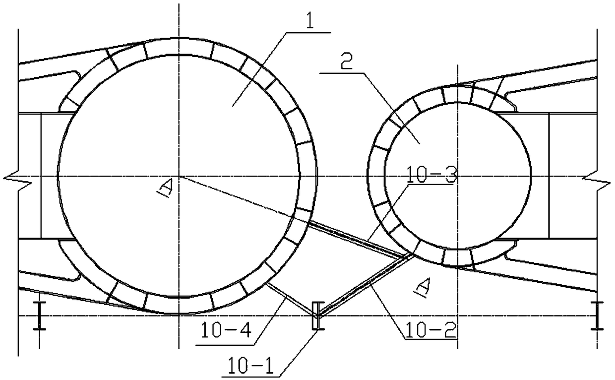 Dismounting method of hot-blast stove oven apparatus under restricted space