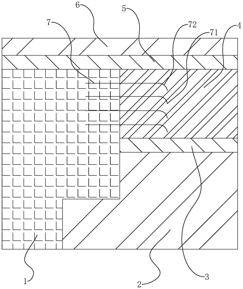 Combined type widening transformation base layer based on old road pavement and construction method