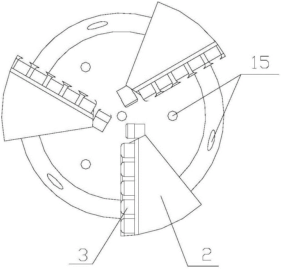 Rotary jet flow PDC drill bit