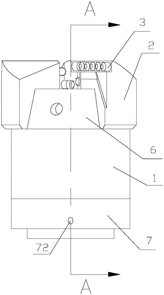 Rotary jet flow PDC drill bit