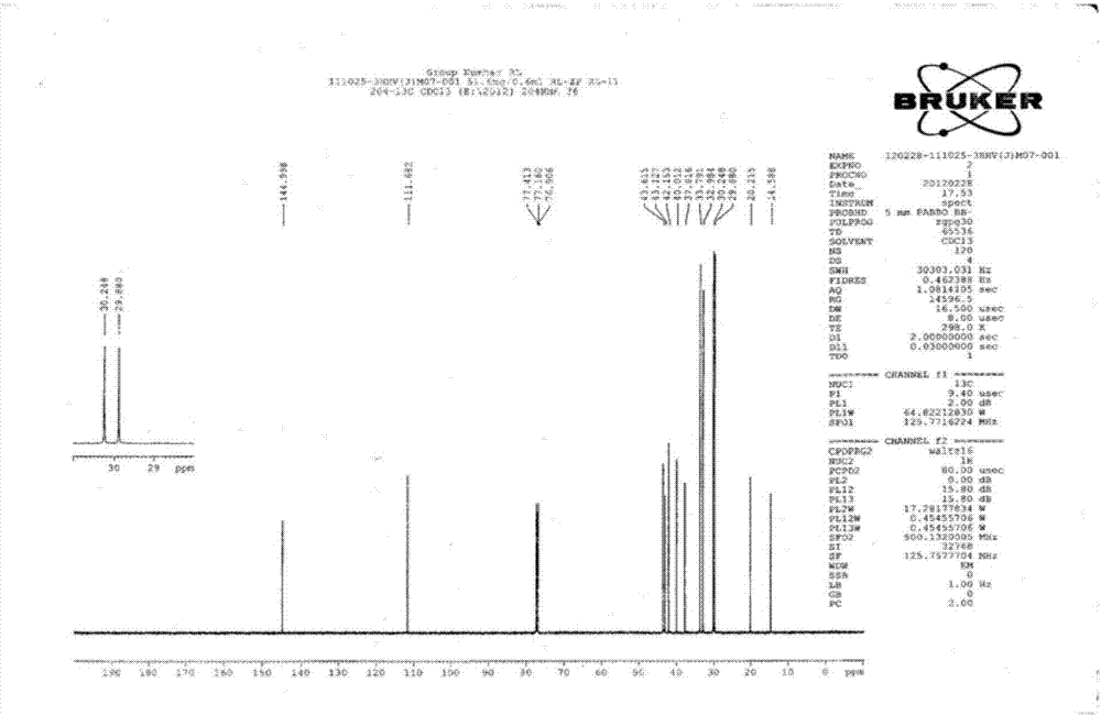 Method for synthesizing trans-4-(trans-4'-alkylcyclohexyl)cyclohexylethylene liquid crystal monomer