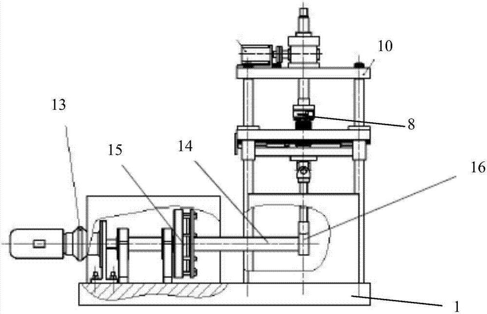 Device and method for testing fatigue of wheel axle