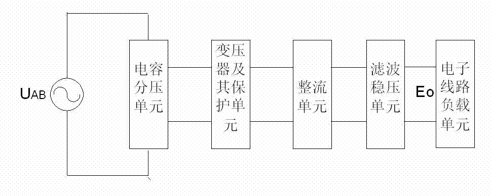 Three-phase online power-obtaining device for distribution networks