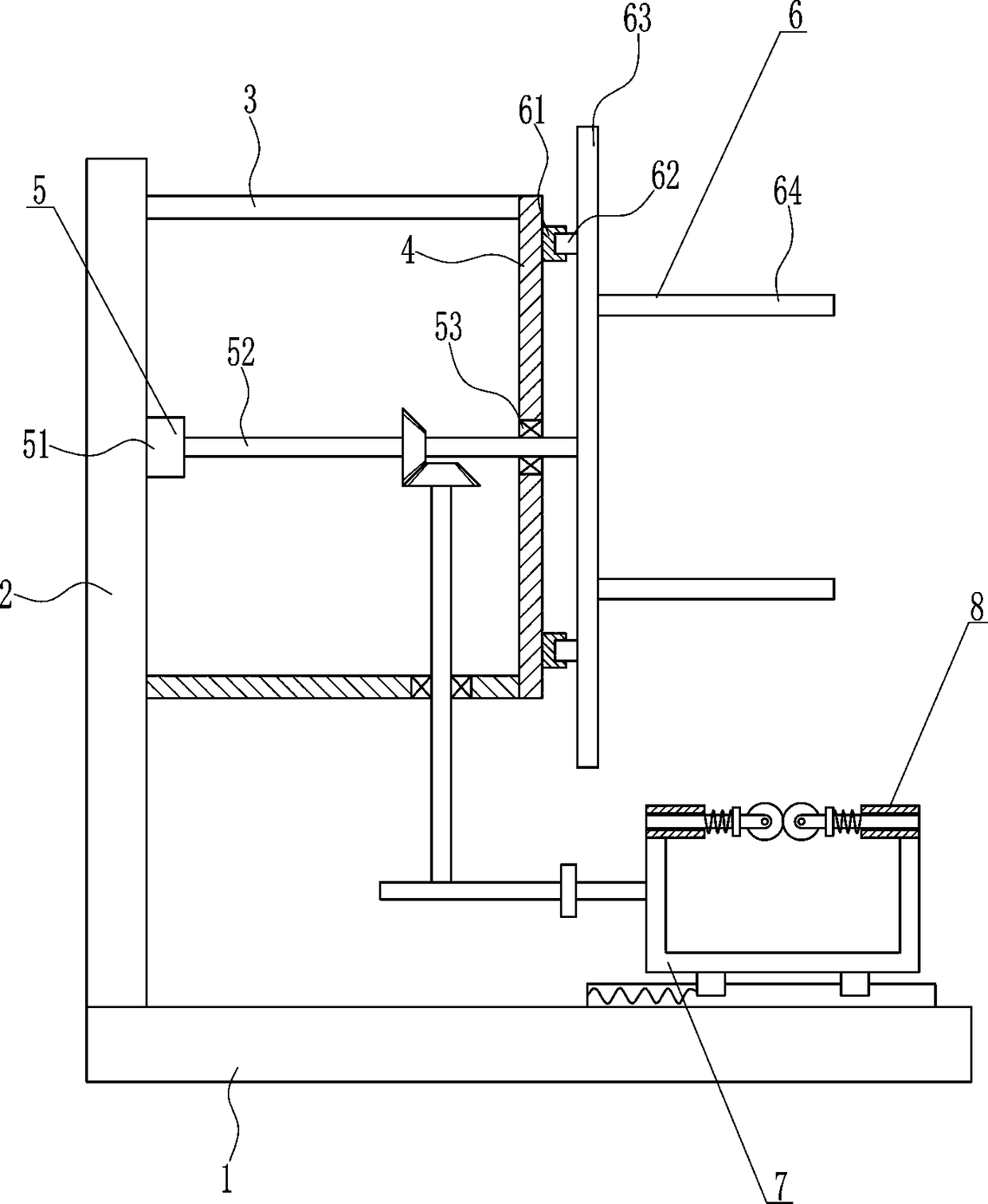 Safety cable winding device for electric power construction