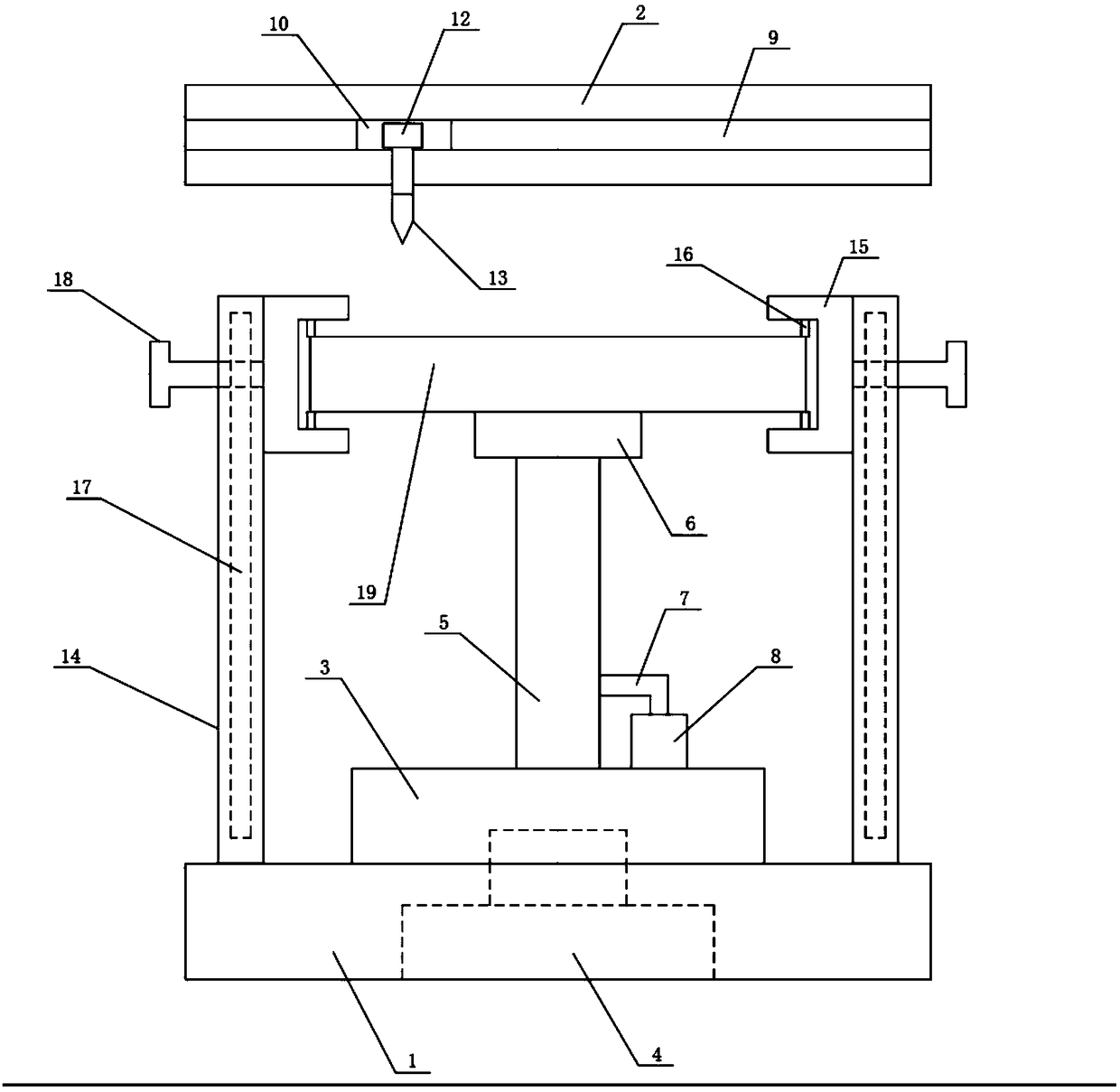 Flange drilling mechanism applicable to automobiles