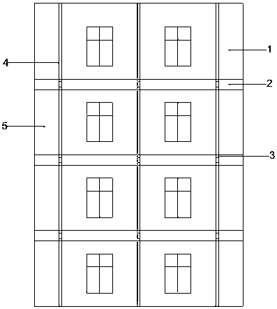 Repairing and reinforcing method for partition type outer wall outer heat insulation system