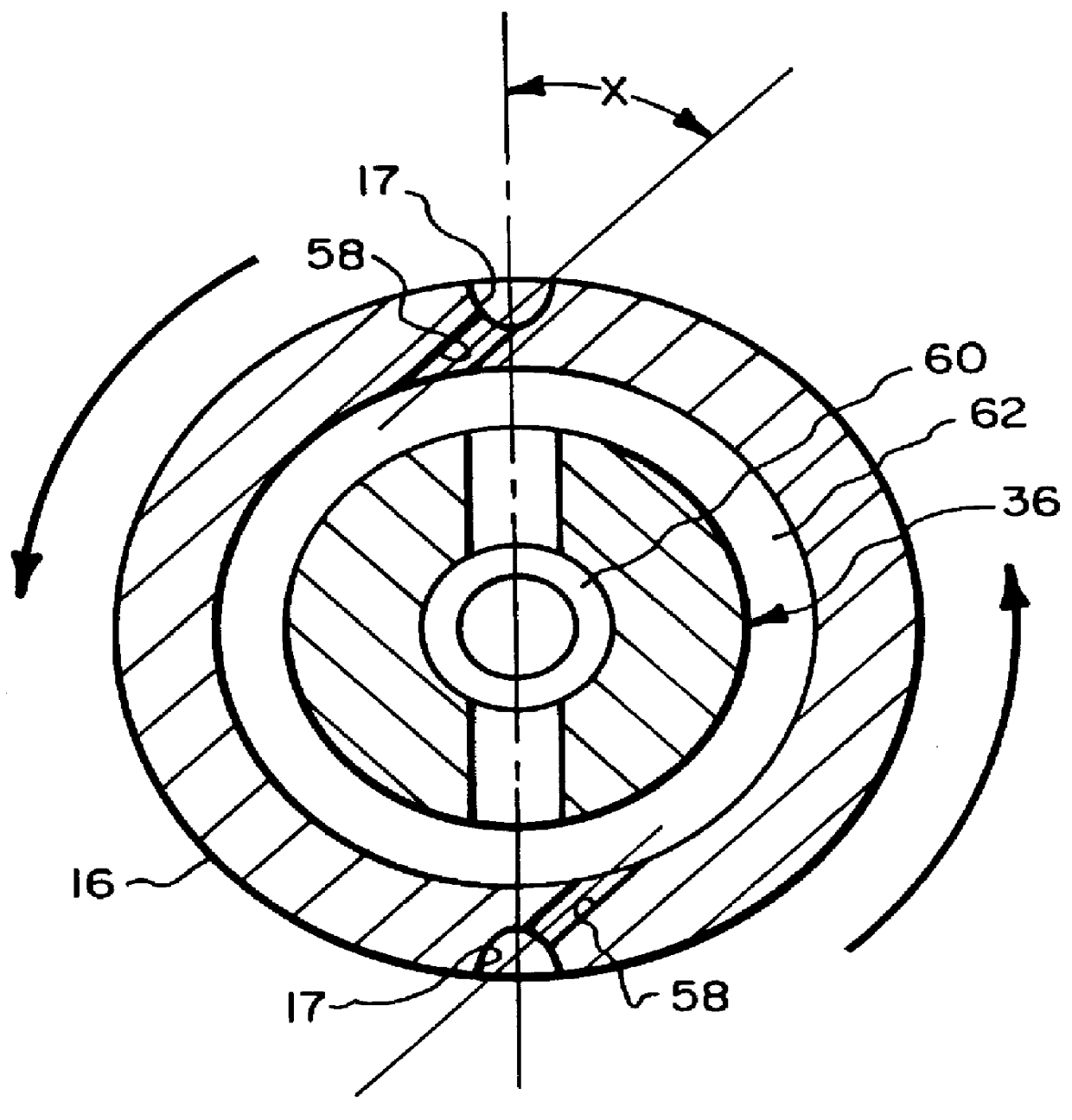 Counter revolution sewer cleaning nozzle