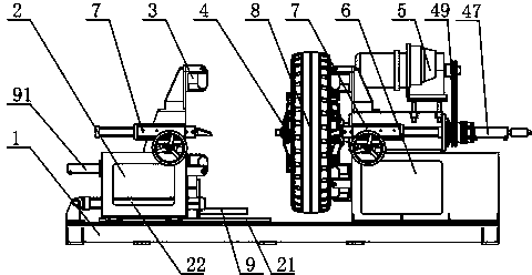 Vertical two-side tire ring cutting machine