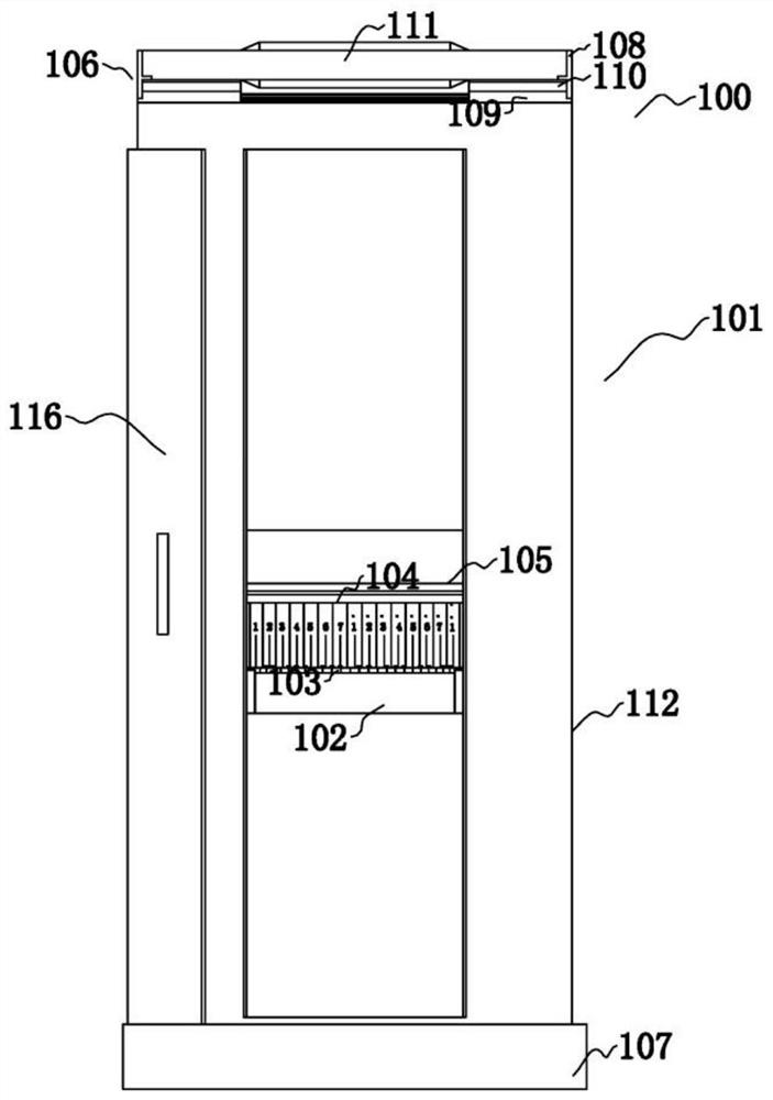 Visual singing ear training device used in basic music teaching